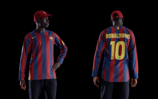 Nike Football's FC Barcelona, Ronaldinho 2006-06 Home Jersey Reissue collection.