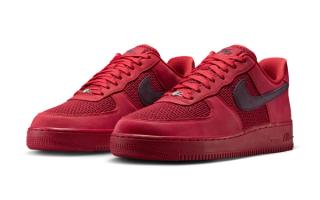 Nike Air Force 1 Low Woven "Tough Red" Keeps It Tonal