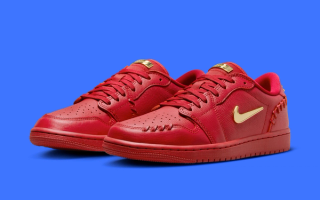 The Air Jordan nylon 1 Low OG “Method Of Make" Appears in "Gym Red"