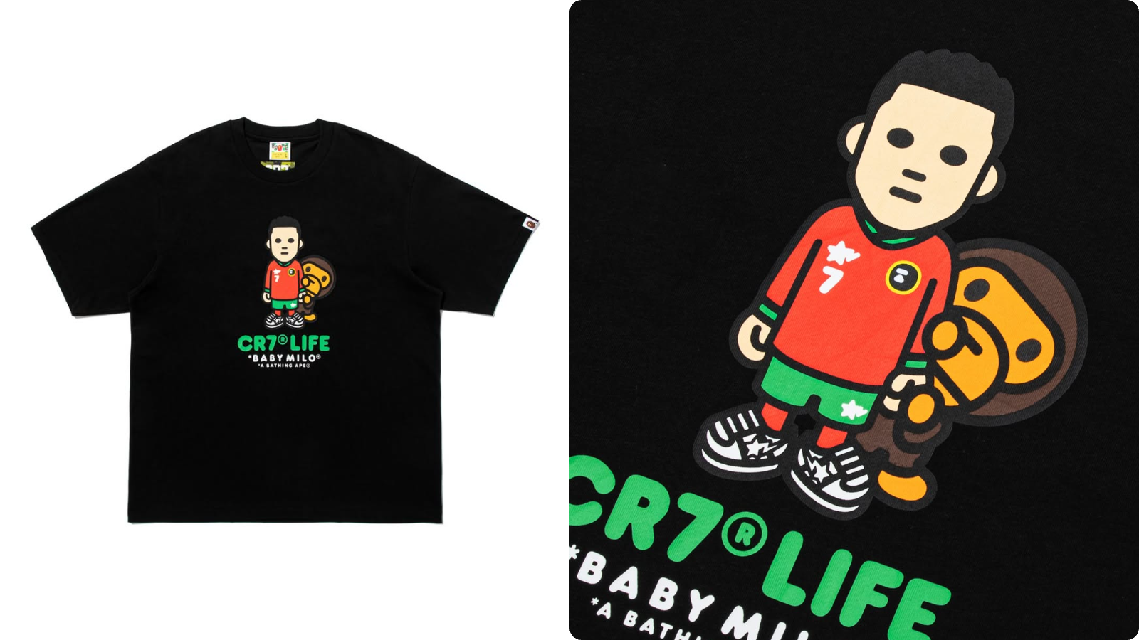 Cristiano Ronaldo and BAPE Reunite for a New Baby Milo Capsule 