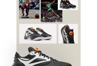 Angel Reese in campaign visuals for her new Barbie x Reebok Angel Reese 1 basketball shoe & doll collaboration.