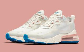 Subtle Sail, White and Grey Play Off Pinks and Blues on this All-New Air Max 270 React