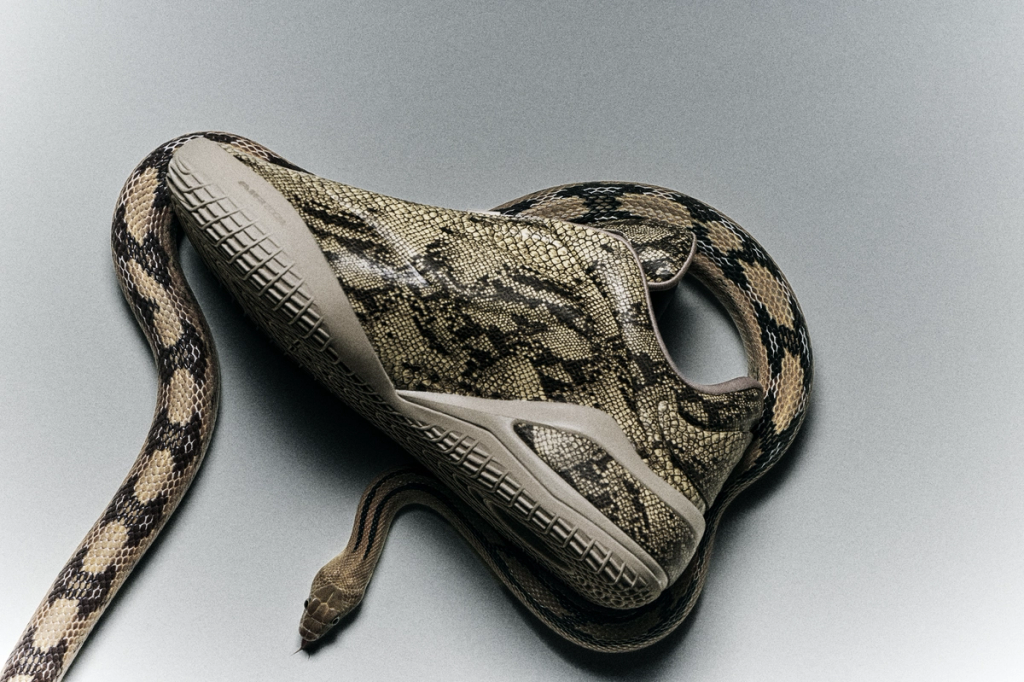 Converse SHAI 001 'Slither' colorway basketball sneaker with serpentine pattern detailing