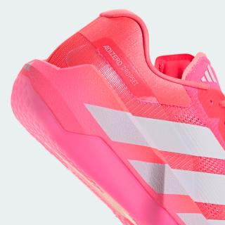 Women's adidas Adizero Dropset Pro "Solar Turbo/Lucid Pink" (SKU: KK1554). Photo via adidas.