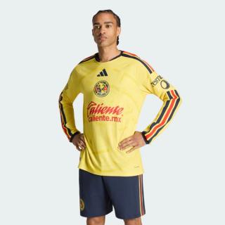 Club América 26/27 Home Authentic Long-Sleeve Jersey (SKU: KC1682). Photo via adidas.