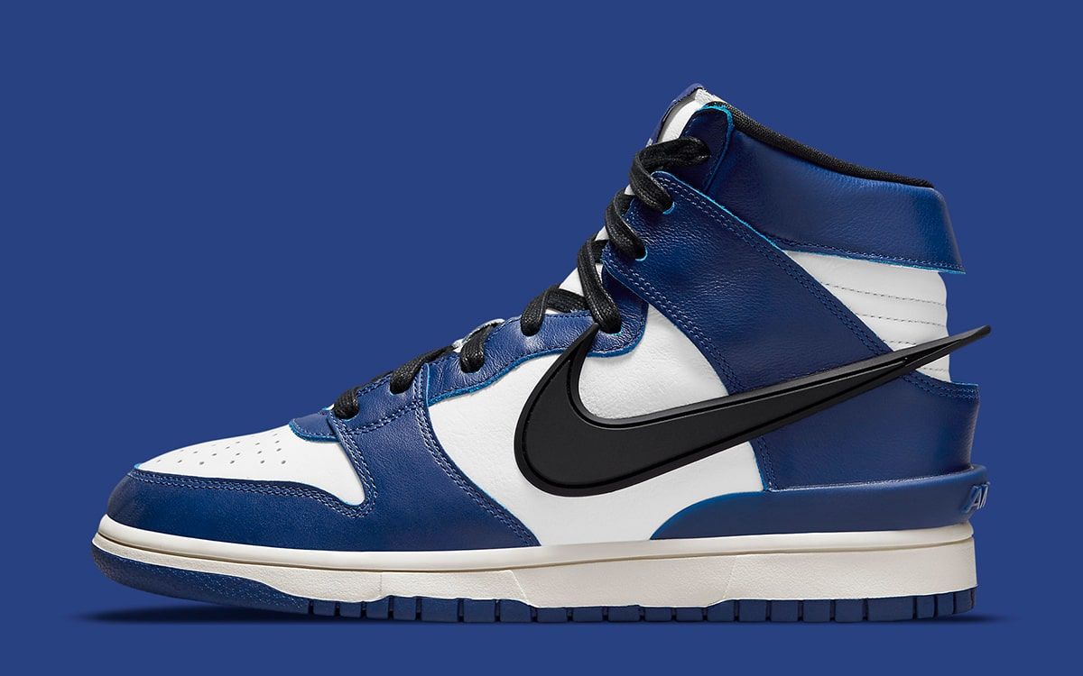 NIKE × AMBUSH DUNK HIGH \"DEEP \" NIKE DUNK HIGH AMBUSH DEEP ROYAL REVIEW & ON FEET + SIZING