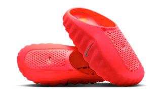 Women's Nike Mind 001 "Solar Red" mule.