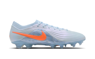 Nike United Tiempo Maestro Elite FG "Chapter 4" football boots in a blue & orange color scheme.
