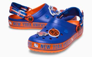 NBA x Crocs Crocband™ Clog "New York Knicks" (SKU: 212802-90H). Photo via Crocs.