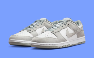 The Nike Dunk Low "White Pumice" Appears In Suede 
