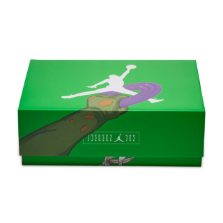 Men's Air Jordan 11 "Green Screen" Shoe Box (Monstars, SKU: IQ5700-900). Photo via Nike..