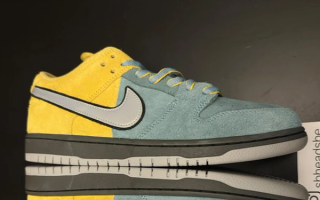 Nike SB's Muni Fast Pass-inspired SB Dunk Low Pro in a "Lightening" colorway.