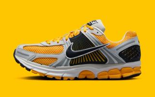 Available Now // Nike Air Zoom Vomero 5 "University Gold" 