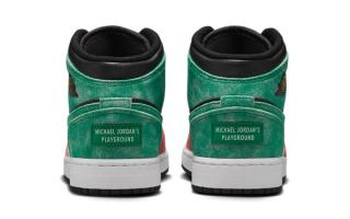 First Looks // Heres the second pair in Jordan Brands latest pack of festive footwear Mid GS "Mike's Playground"