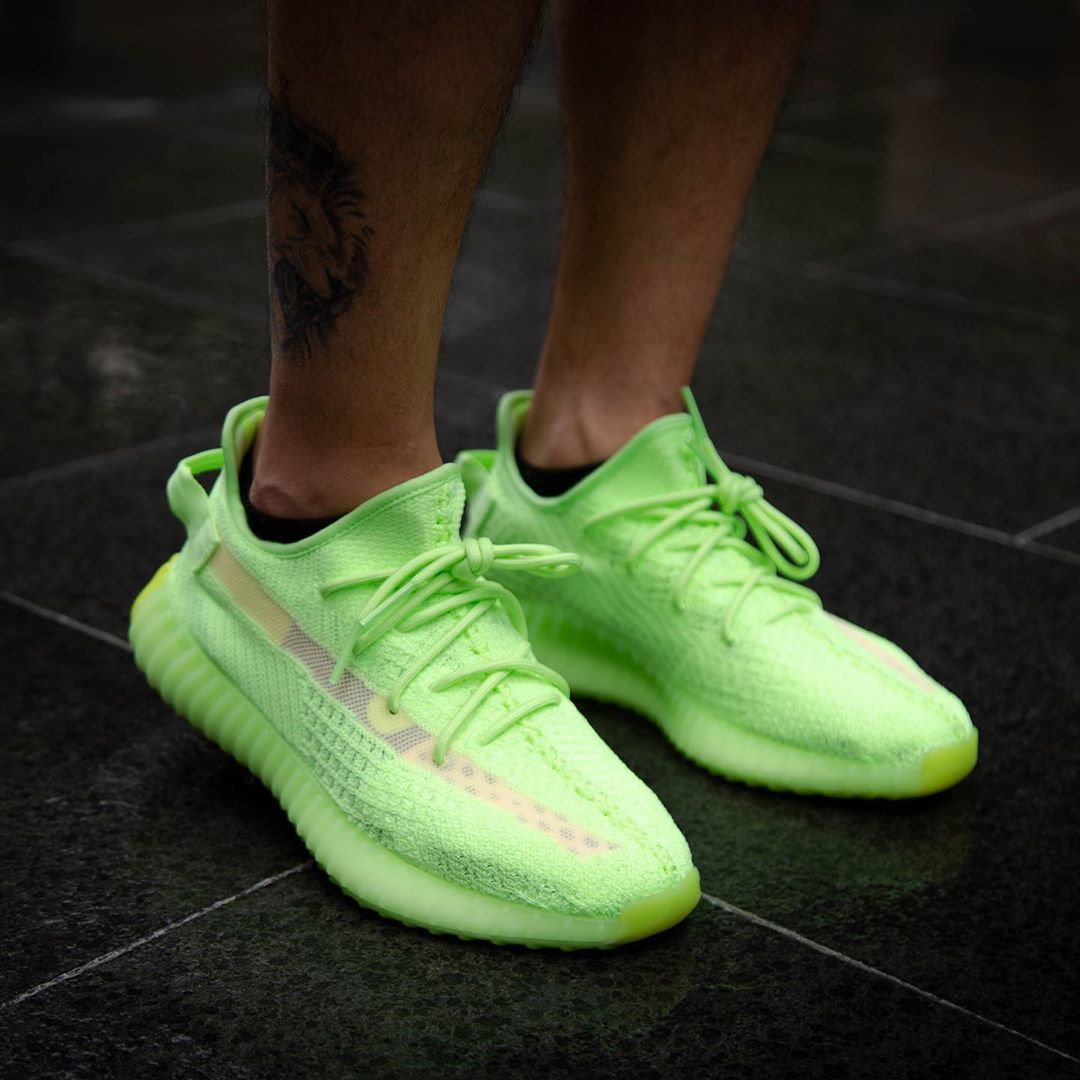 On-Foot Looks at the adidas YEEZY 350 v2 “Glow in the Dark” | House of Heat°