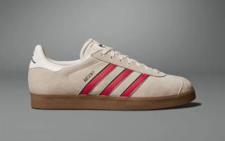 Arsenal x Adidas Gazelle Terrace Returns in Off-White Suede