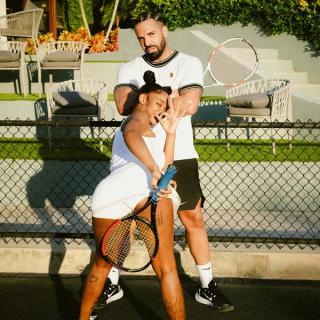 Drake and Sexyy Red in Nike Court Apparel. 