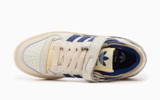 adidas forum 84 low white victory blue ie3205 5