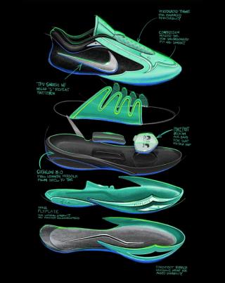 Nike Sabrina 4 Design Breakdown. Photo via Nike.