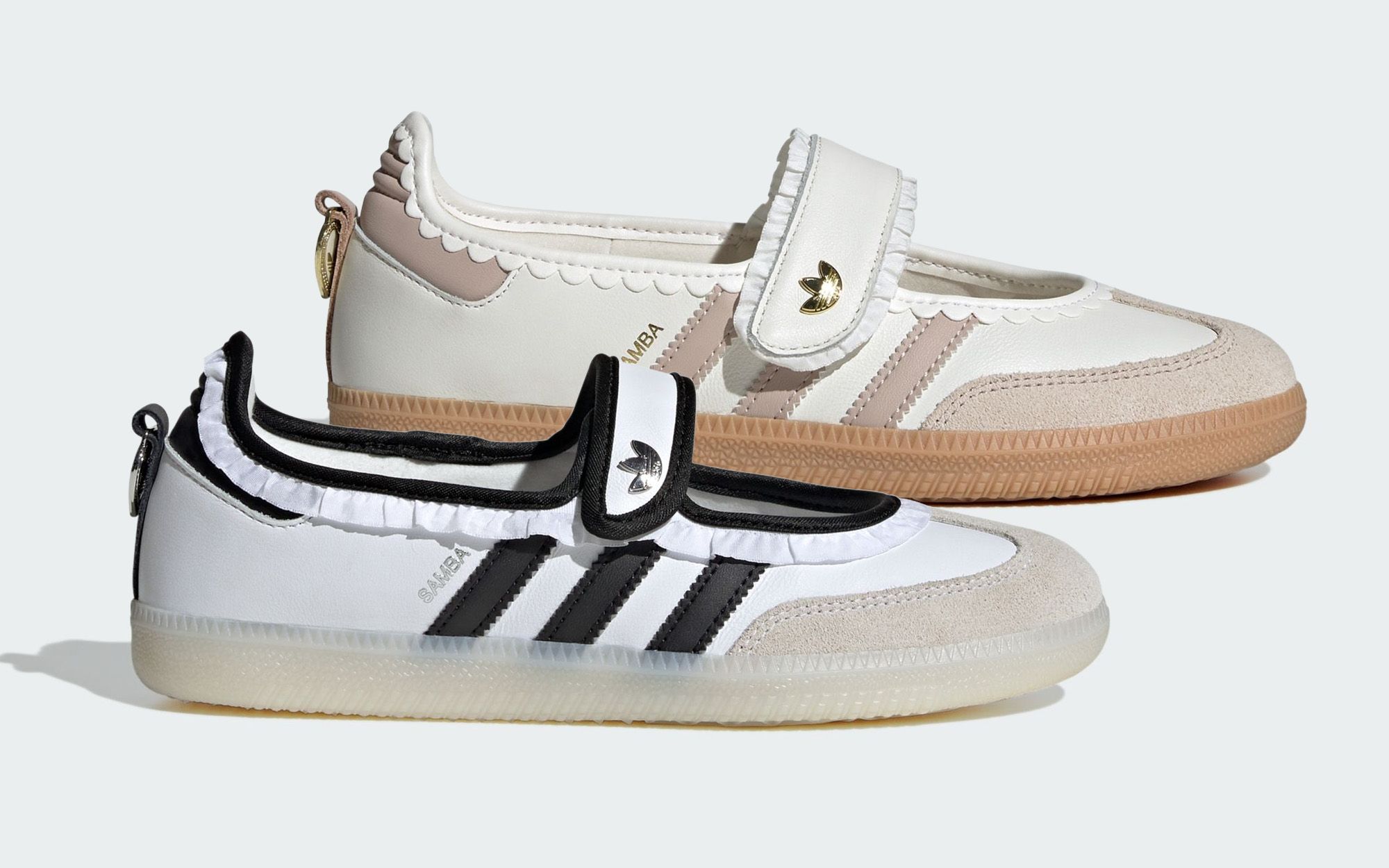 靴 frill mary jane l sneakers Frill Seekers: Adidas Samba Jane Returns With a Delicate Ruffled
