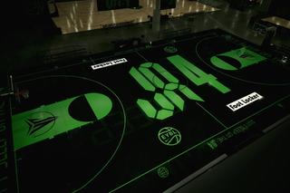 Special Nike EYBL Basketball Court for Ja 4 Unveiling. Powered by Foot Locker. Photo via Nike.