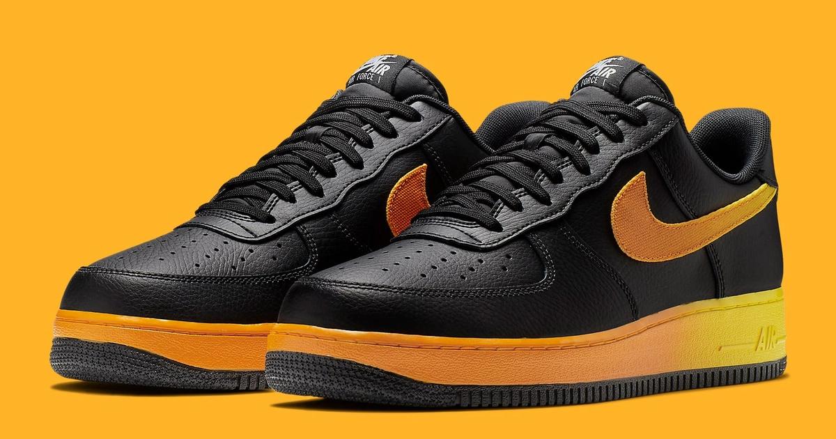 Available Now // Nike Air Force 1 Lows Garner Golden Midsole Gradients ...