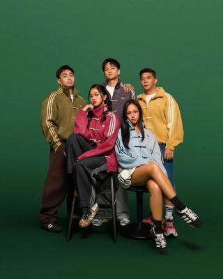 Five different colors of the viral adidas Chinese New Year (CNY) Jacket. Photo via adidas Singapore.