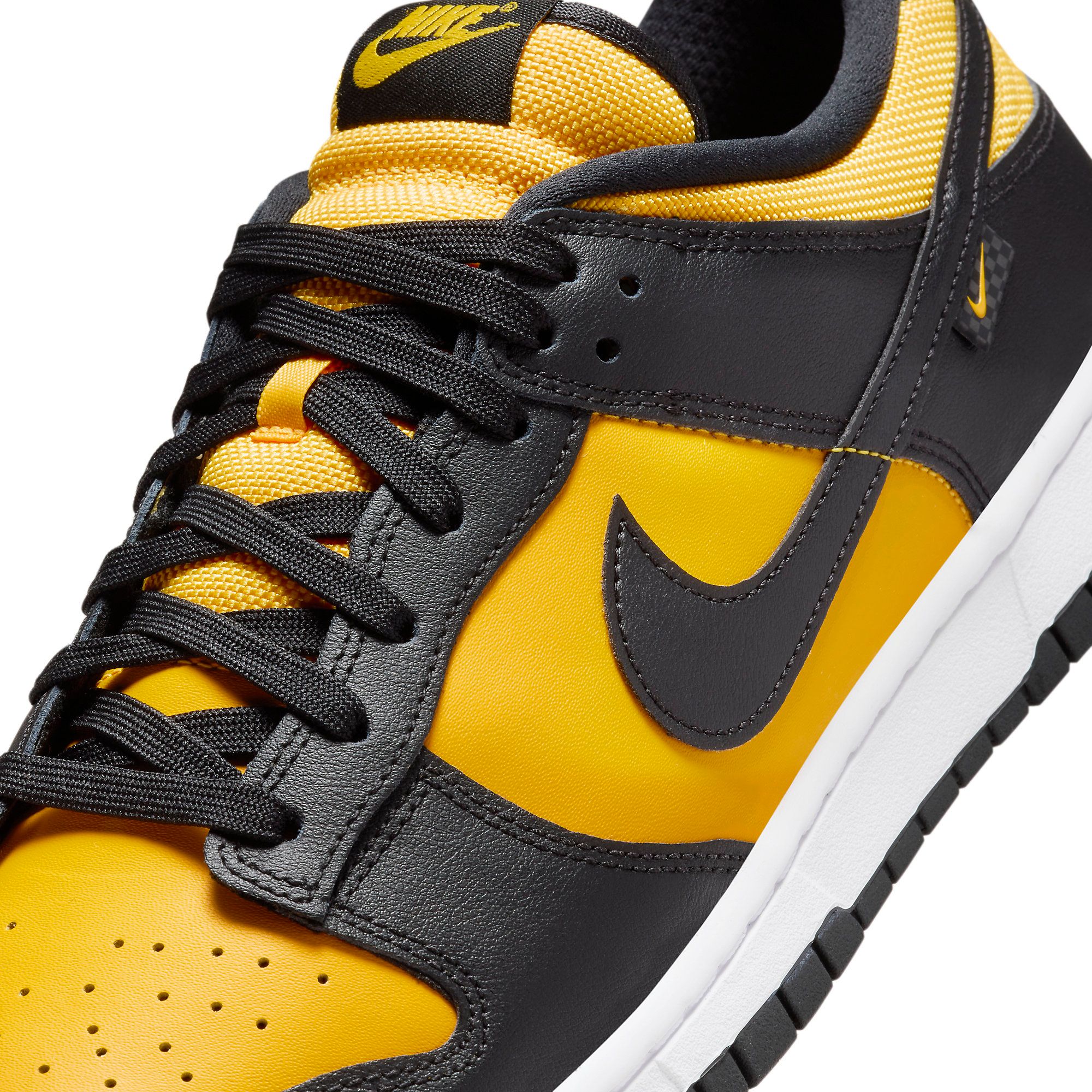 Black and cheap gold dunks