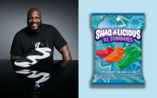 Shaquille O'Neal's Shaq-A-Licious XL Gummies by The Hershey Company are now sneaker-shaped.