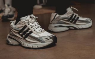 Adidas Adistar Jellyfish by Pharrell Williams in a white, grey, and black color scheme.