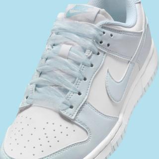 'Blue Tint' Ribbon Laces Land on A Women's Nike Dunk Low