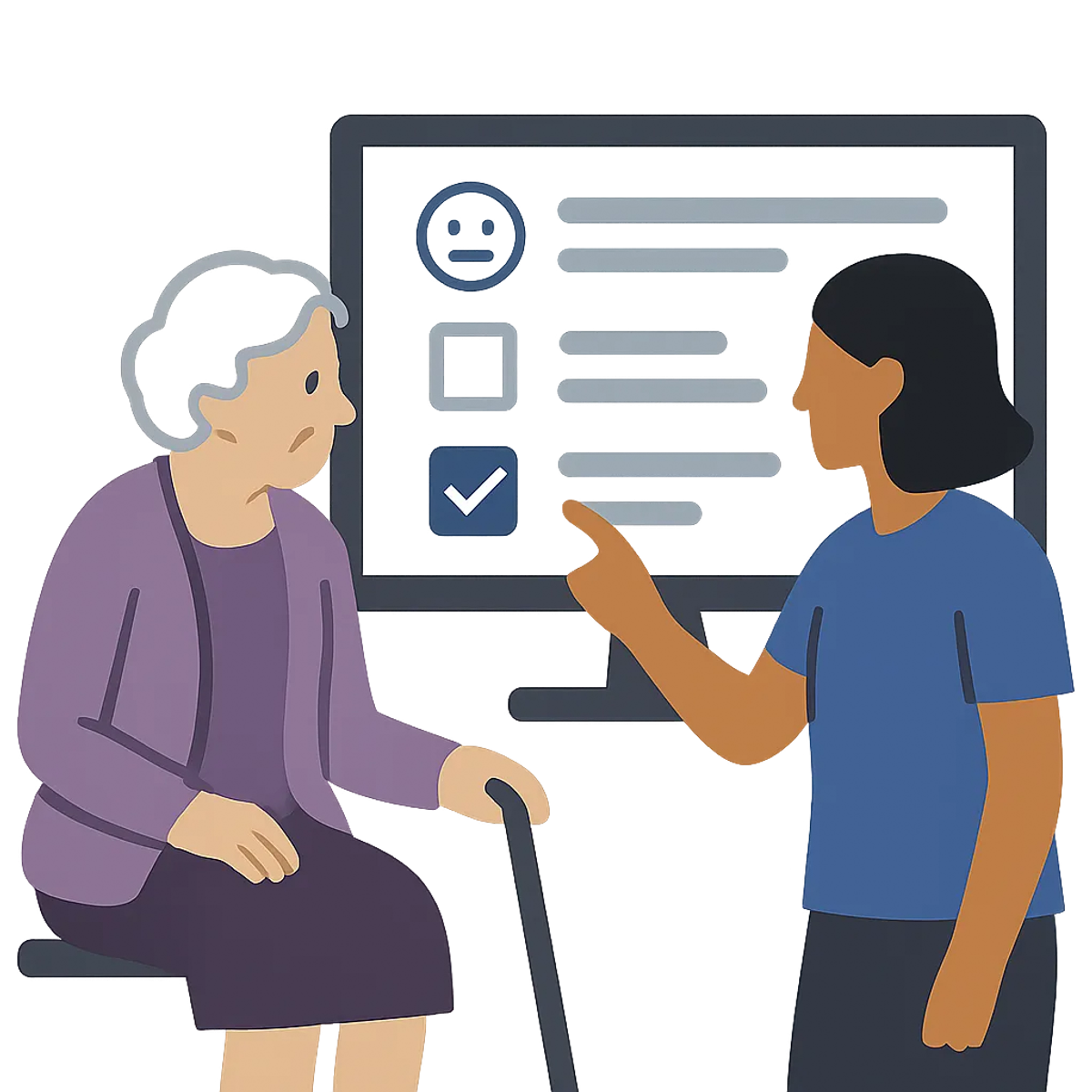 Aging Sidekick voice intake — a 15-minute conversation that builds a care profile