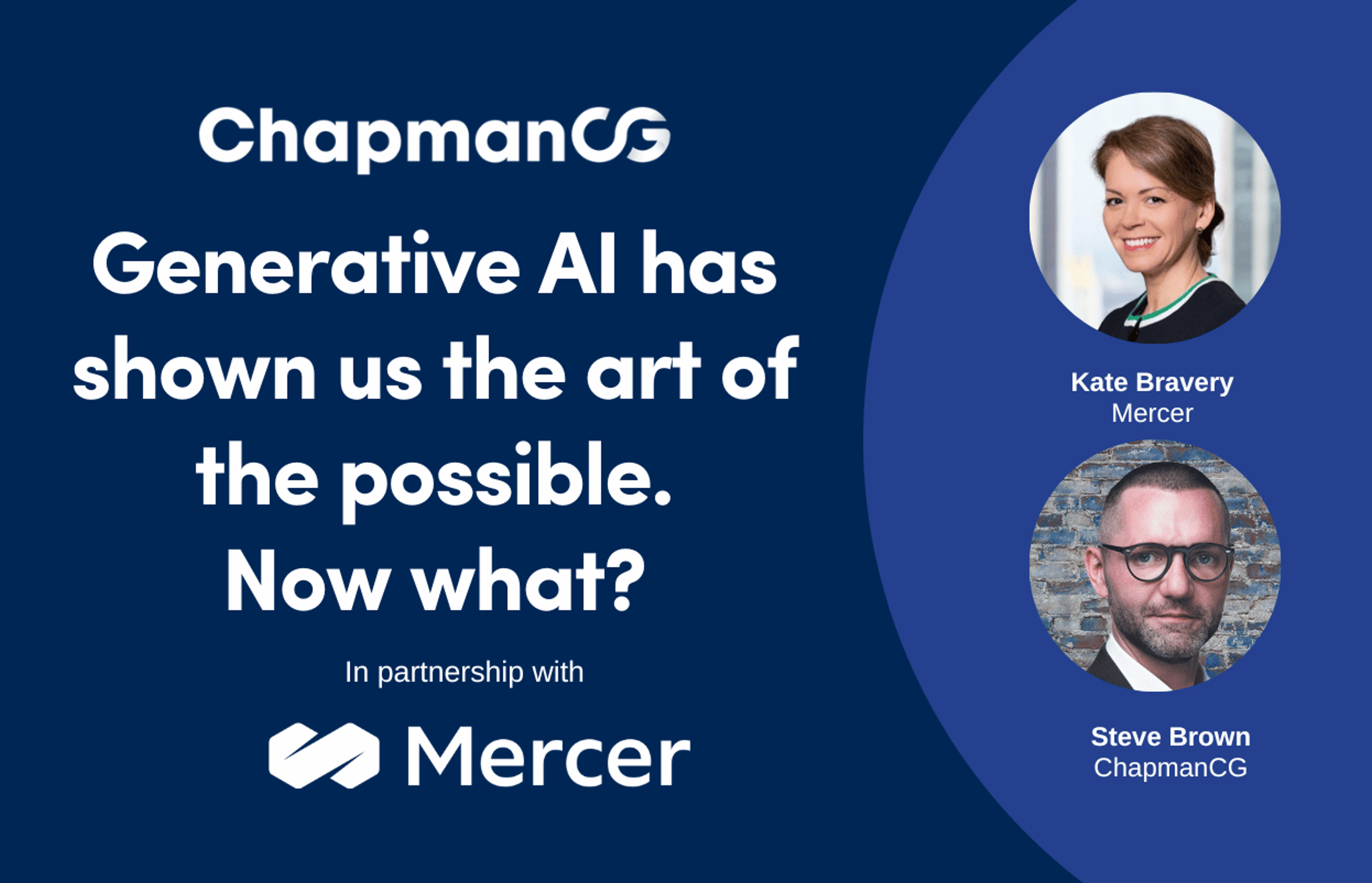 Generative AI has shown us the art of the possible. Now what?