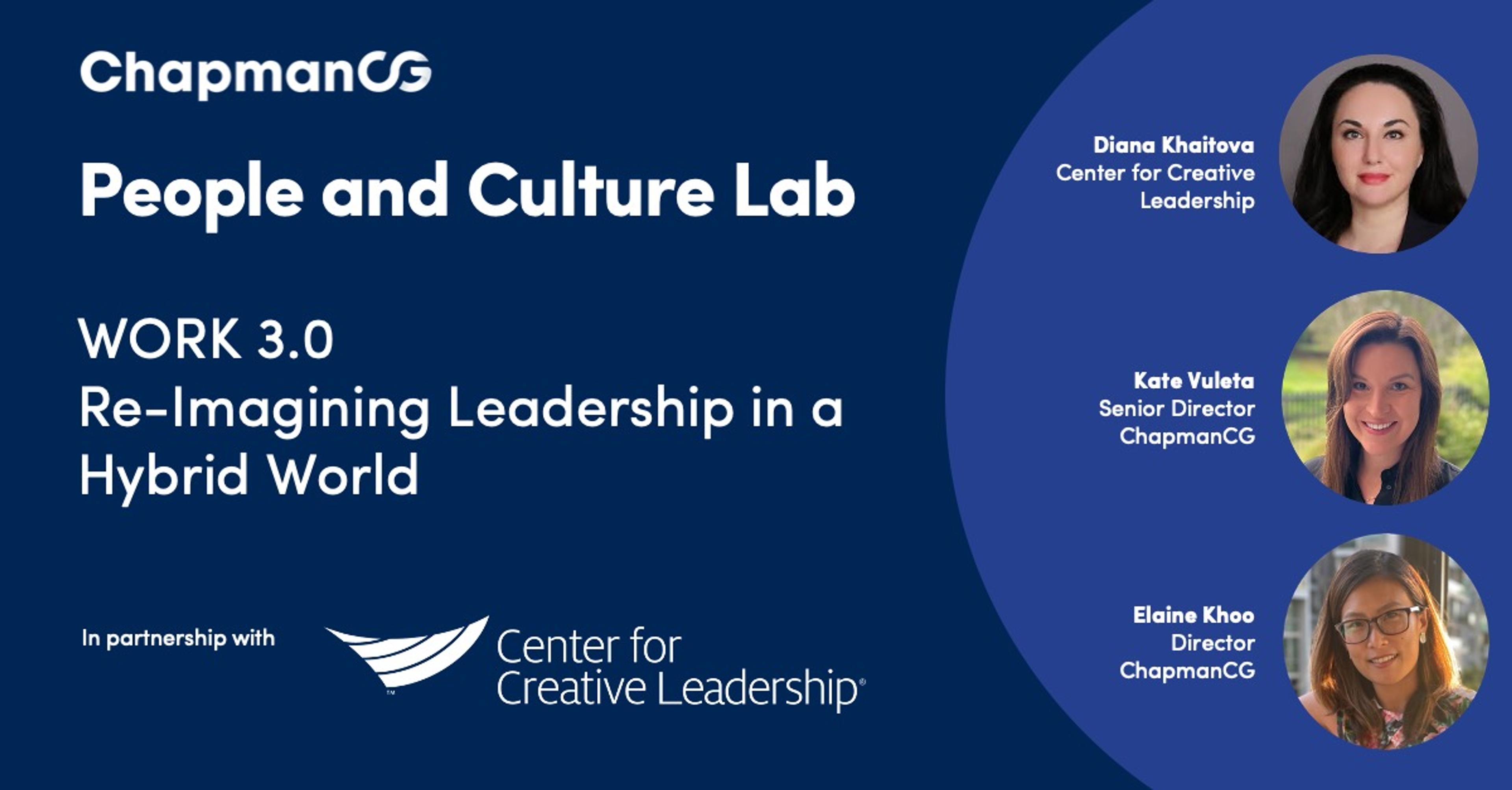 WORK 3.0 – Re-imagining Leadership in a Hybrid World