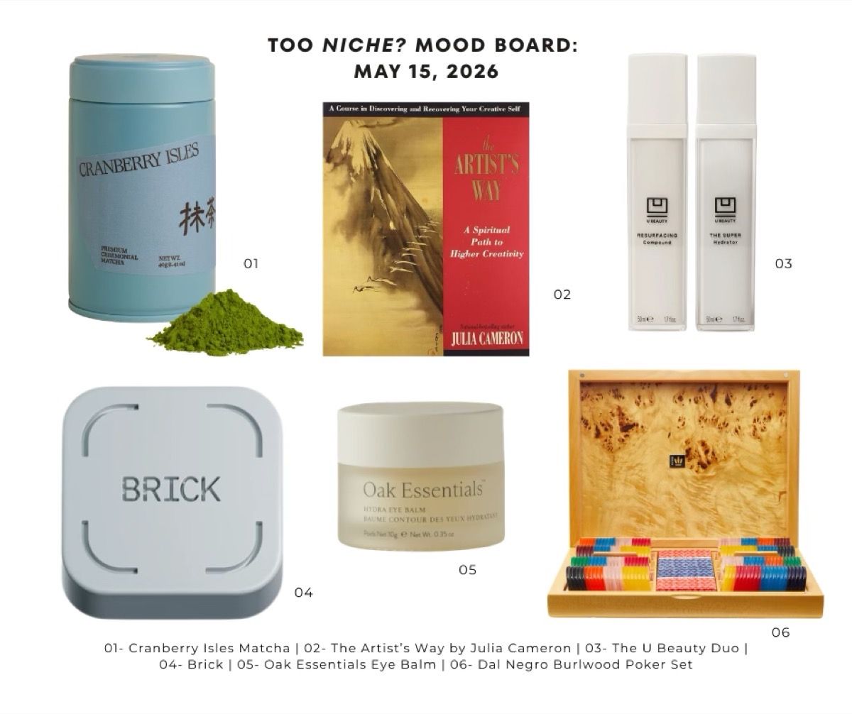 Mood board: matcha & The Artist's Way