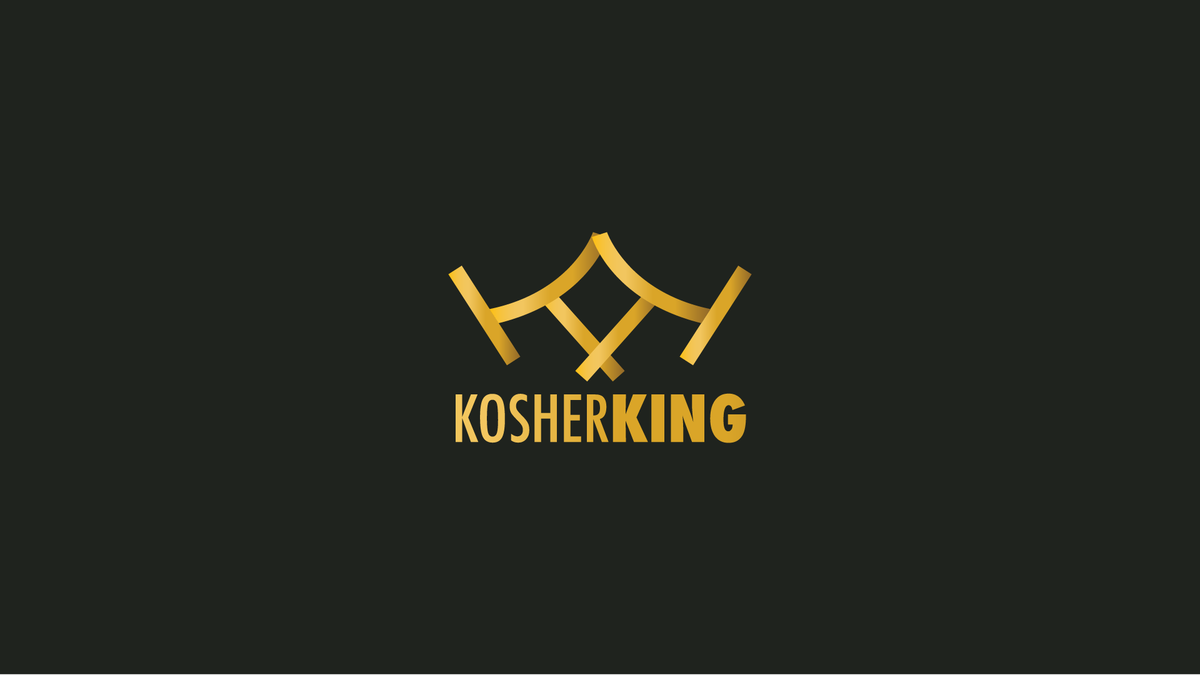 Kosher King logo, designed by BEND Creative