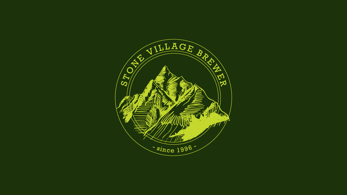 Stone Village Brewer logo, designed by BEND Creative