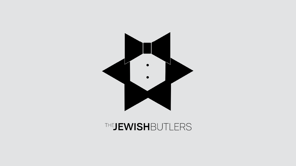 The Jewish Butlers logo, designed by BEND Creative