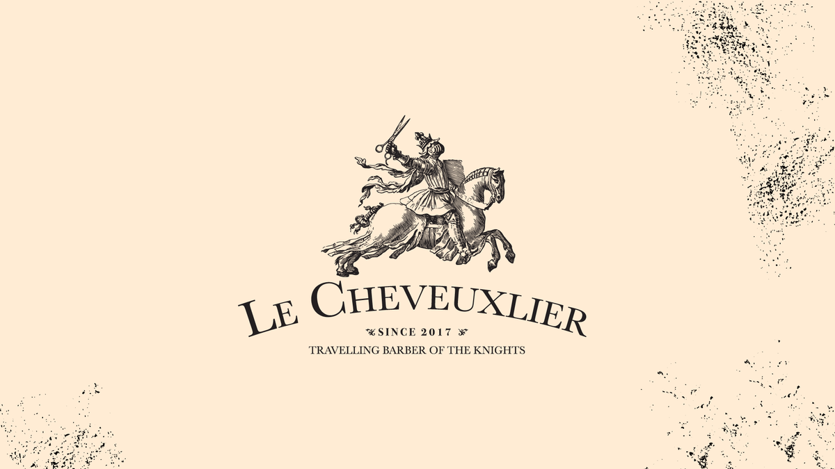 Le Cheveuxlier logo, designed by BEND Creative