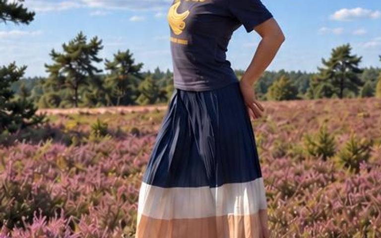 Frau in der Heide