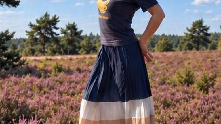 Frau in der Heide