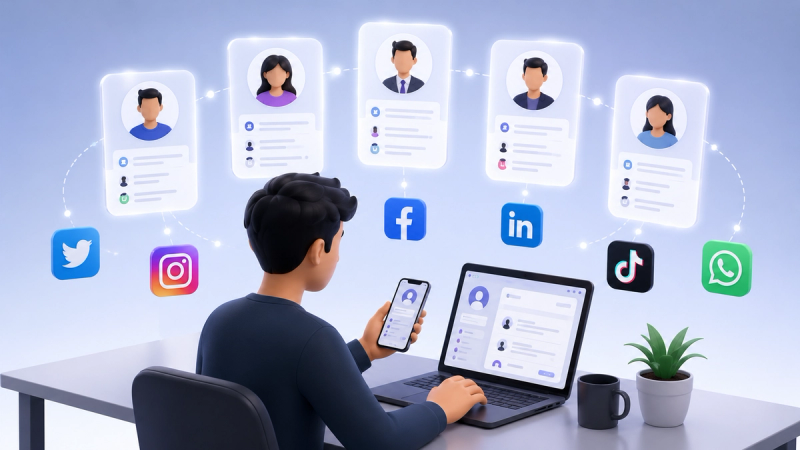 Managing Multiple Social Media and Professional Profiles