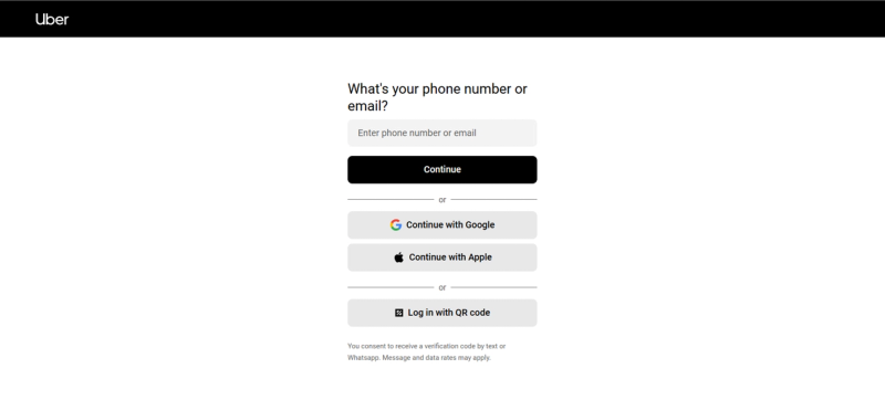 uber account sign up