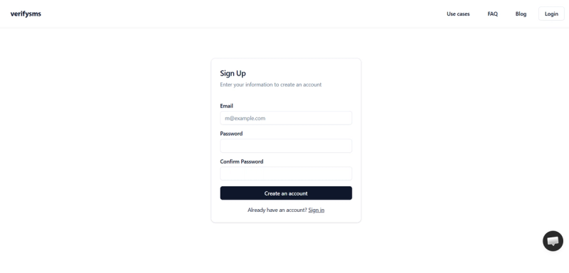 Sign up