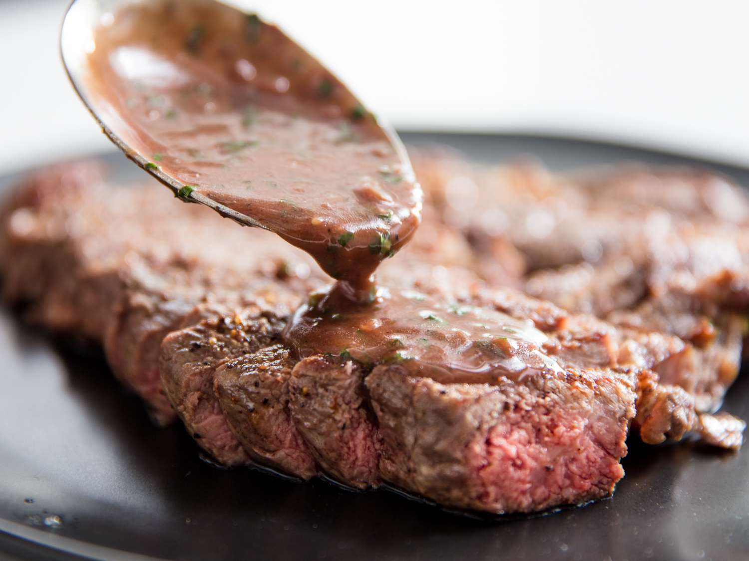 Pan-Seared Steaks with Port Wine Sauce