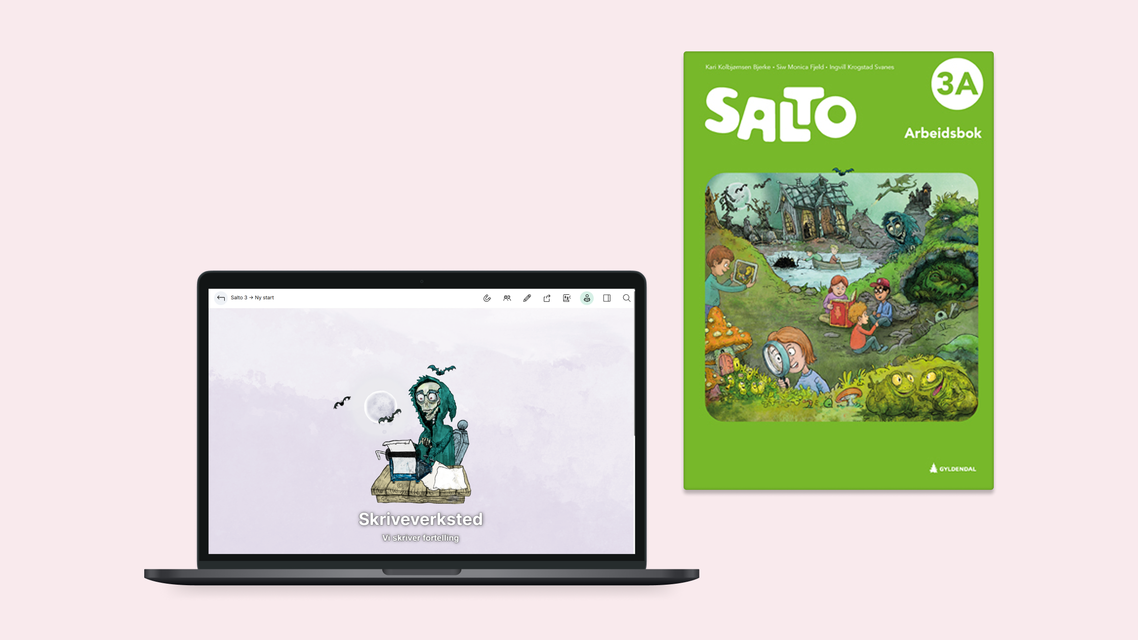 Illustrasjon, Salto tilgjengelig på Pc og som bok.