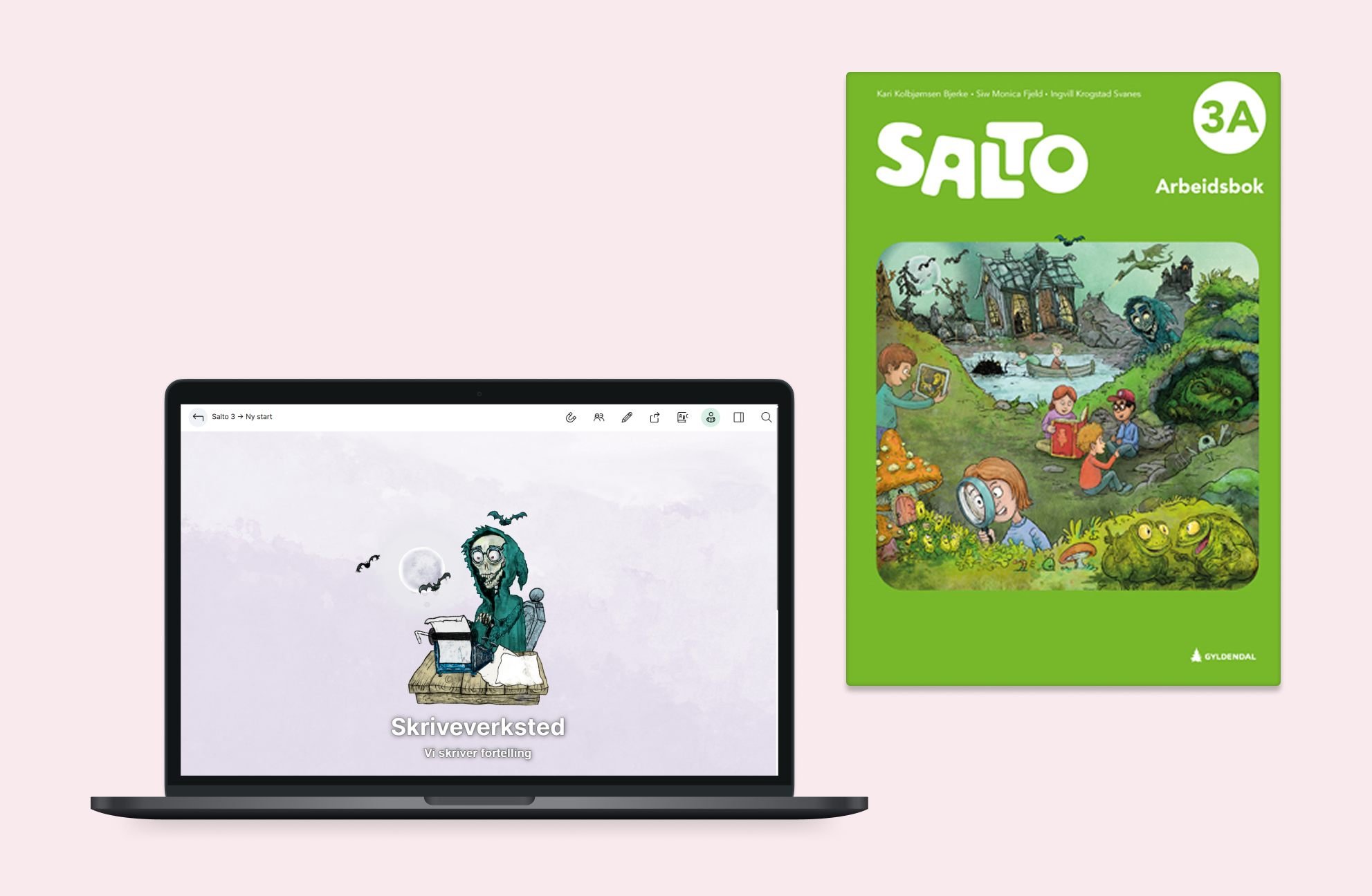 Illustrasjon, Salto tilgjengelig på Pc og som bok.