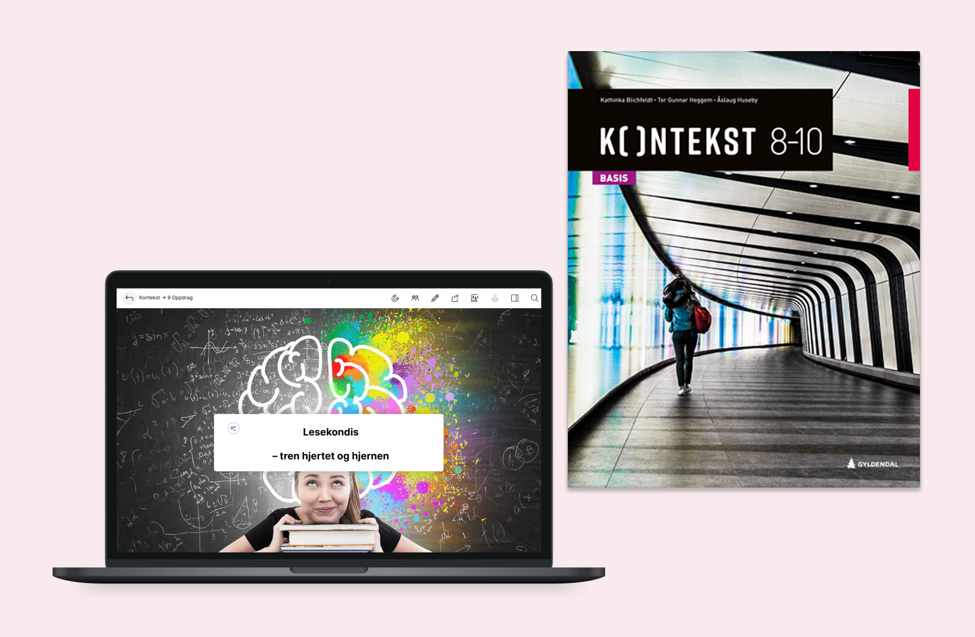 Illustrasjonsfoto: Kontekst 8-10 på Pc og som bok.