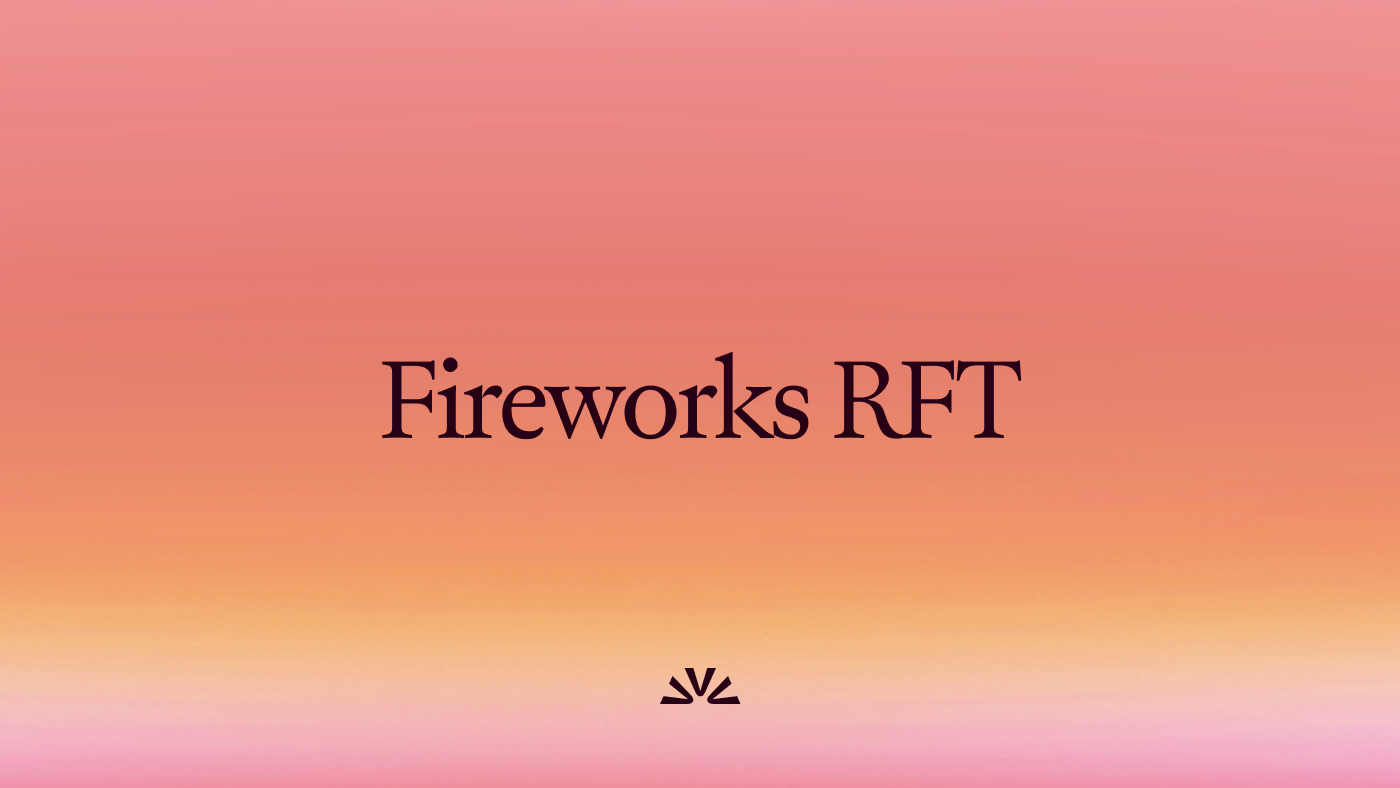 Fireworks RFT: Reinforcement Fine-Tuning for AI Agents | Fireworks