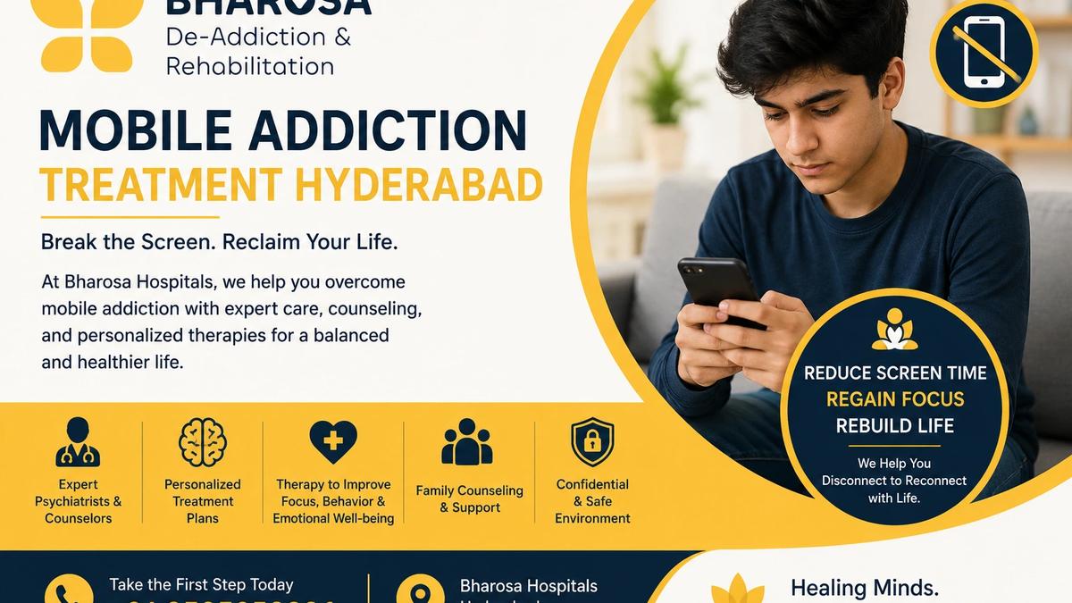 Mobile Addiction Treatment Hyderabad | Bharosa De Addiction